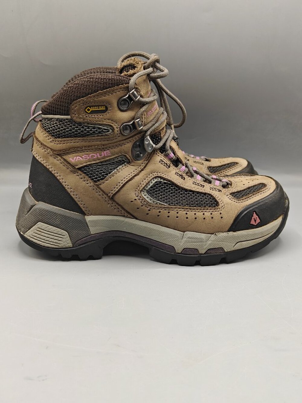 VASQUE Boots Womens 6.5 M Breeze 2.0 GTX Hiking Gore-Tex Nubuck Leather Brown